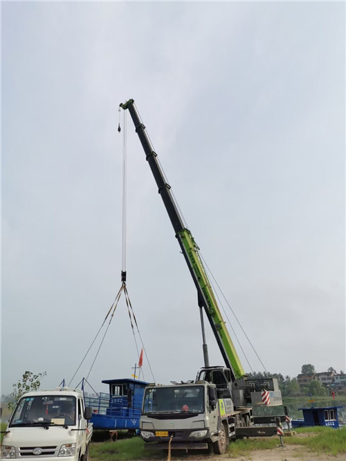 远安县桥梁建设吊装案例